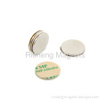 Rare Earth Neodymium Disc Magnet With 3m Self Adhesive Strong Adhesive Ndfeb Magnets 